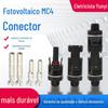 Conector solar fotovoltaico conector MC4 conjunto de plugue de cabo retardador de chamas extremidade da placa de bateria paralela cabeça macho e fêmea