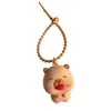 Llavero Creativo de Panda Capibara Sacando la Lengua Colgante para Bolso Adorno de Llavero para Pareja Regalo Pequeño