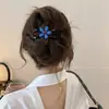 Pasador con un Toque de Alta Gama, Pinza Azul Retorcida, Accesorio para el Cabello para Mujeres, Adorno para la Parte Trasera de la Cabeza, Herramienta de Peinado al por Mayor