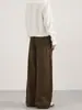 Ropa para Hombre Lktm Diseño Desestructurado Retro Americano Pantalones Casuales Lavados Unisex Sueltos Arrugados Pierna Recta Pantalones Caídos