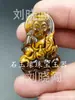 Pingente de jade Buda Guanyin de pedra Olho de Tigre, pingente de garra de gato paisagem Dragão do zodíaco de pedra Olho de Tigre, pingente de colar de jade