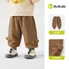 Pantalones de Bebé Dududu Home Otoño Pantalones Deportivos Infantiles Nuevos Pantalones Largos Casuales para Niños Ropa Elegante para Niñas