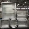 Válvula Reguladora de Flujo de Aire Eléctrica Manual para Extracción de Humo Acero Inoxidable Redonda 70 Grados 280 Válvula de Protección contra Incendios