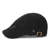 Gorra Boina Británica de Moda de Verano para Hombre con Letras Deportivas, Logo 3D de Acero Inoxidable, Bordado de Letras