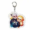 Chaveiro Atacado Demon Slayer Mercadoria de Anime Pingente Dupla Face em Acrílico Bem-vindo a Nos Enviar Seu Design para Placas de Suporte