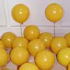 Serie Amarillo-Naranja-Blanco 10 pulgadas 5 pulgadas 12 pulgadas 18 pulgadas Globos Engrosados Serie de Colores Cálidos Mate Redondos Látex Tienda de Cumpleaños