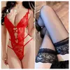 Ropa Interior Sexy Pijama Sexy de Encaje para Mujer Malla Tentación Ropa para el Hogar Cosplay Pasión Uniforme Traje Perspectiva