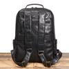 Comercio Exterior Popular Mochila de Cuero Genuino para Hombre Piel de Vaca Resistente Maleta con Ruedas Mochila de Viaje Gran Capacidad Bolsa para Computadora