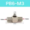 Accesorios de Conexión Rápida Neumáticos Miniatura de Barbilla PC4-M3 M4 PL6-M5 Rosca de Manguera de Aire Recto Codo