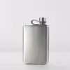 Suministro directo de fábrica petaca de acero inoxidable petaca pequeña cuadrada petaca de vodka botella de metal portátil petaca portátil