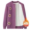 Ropa de otoño e invierno para mujeres de mediana edad y mayores: suéteres con forro de polar, tops de punto y ropa de abrigo cálida para madres, abuelas y mujeres mayores