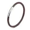 Pulseira criativa europeia e americana masculina 6 cordas de couro trançadas pulseira de casal de couro acessórios transfronteiriços