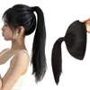Peluca para Mujer con Cabello Realista, Corona Alta de Piel de Toronja, Moño Perezoso Invisible, Aumento de Volumen del Cabello, Almohadilla de Cabello de Silicona de Seda de Alta Temperatura