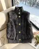 Suéter sin mangas de terciopelo de visón con cuello alto estilo coreano para mujer, nuevo modelo otoño e invierno 2026, cárdigan de punto holgado y elegante