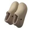 Pantuflas de Algodón Impermeables para Aumentar la Altura para Mujer, Nuevo Estilo Otoño/Invierno 2026, Pantuflas Cálidas Antideslizantes de Suela Gruesa con Forro de Felpa para el Hogar para Hombre