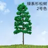 Árbol de alambre verde abeto pino árbol ambiental modelo de árbol modelo de árbol de Navidad modelo de planificación de mesa de arena fondo de árbol pequeño