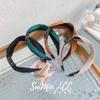 Estilo japonês e coreano Wide Rim Rhinestone Headband Simples Light Plate Tecido Headband Elegante Face Wash Hair Cave Non-Slip Hair Tie Acessórios para o cabelo para mulheres