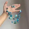 Collar de Esmalte de Flor Morada con Acabado de Alta Gama, Lujo Ligero, Estilo Único, Nuevo Estilo Chino, Artesanía Pesada, Cadena de Clavícula Vintage