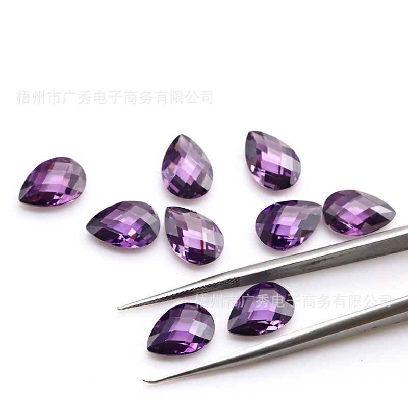 梨形双龟紫红锆石