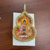 Gran Venta Tíbet Nepal Puro Pintado a Mano Thangka Ocho Guardianes del Zodiaco Forma de Calabaza Núcleo de Tarjeta