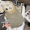 603#2023 Nuevo Chaleco de Algodón con Hilo para Mujer Almohadilla en el Pecho Largo Interior Copa Fija Chaleco Base Versátil