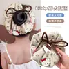 Diadema de Gato Kt para Niñas Scrunchie Cuadros Retro para Moño de Niña Cuerda para el Cabello Bebé Banda de Goma de Alta Elasticidad Hecho a Medida
