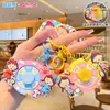 Pingente de Placa de Resposta Autêntico do Chibi Maruko-chan, Brinquedo Divertido de Desenho Animado para Aliviar o Estresse, Chaveiro Decorativo para Bolsa de Menina