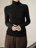 Suéter de cuello alto de lana sin bombear, especial para el hilo del Yangtze 120 Puntos, sin costuras, para mujer, camiseta interior