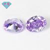 Huagang Gem 9A Forma de Huevo Flor de Hielo Morado Diamante de Alto Carbono Zirconio Ovalado Piedra Desnuda Anillo Piedra Principal Venta al por Mayor