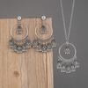 Pendientes colgantes de campana de estilo étnico retro, los más vendidos en Europa y Estados Unidos, conjunto de collar exagerado transfronterizo, pendientes con personalidad