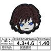Patch de Tecido Bordado Cartoon Comic Personagem Demon Slayer Cabeça Acessórios para Roupas Patch Bordado Adesivo Patch em Estoque