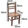 Taburete para Uso Doméstico, Silla de Madera para Niños con Respaldo, Silla para Estudiantes, Silla de Madera Maciza, Taburete de Madera con Respaldo, Taburete Bajo para Adultos