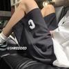 Pantalones cortos bordados con letras Waffe para hombre, holgados, combinables, de verano, finos, estilo Hong Kong, deportivos, de moda.