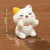 Micro Paisagem Criativa Bonito Gato da Sorte DIY Decorações Acessórios Mini Desktop Car Console Pequenos Ornamentos