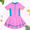 Traje de banho infantil 2025 novo maiô de peça única para meninas saia estampada de desenho animado maiô para meninos fabricantes atacado