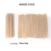 Palillo de Cera para el Cabello, Palillo de Cera, Cera para Definir Cejas, Palillo de Madera para Raspar Cera, Set de Palillos Desechables de Cera para Depilación, Artículos de Origen