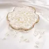 Cuentas de Perlas de Imitación de ABS de Alto Brillo, Cuentas Sueltas para Manualidades DIY, Materiales para Accesorios de Ropa, Cuentas con Agujeros