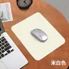 Tapete de Mesa para Computador Antiderrapante de Cor Sólida para E-Sports com Logo e Mouse Pad de Escritório, Tapete Simples de Couro para Desktop