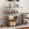 Nuevo Estante de Almacenamiento Estilo Retro para Sala de Estar Oficina Escritorio Estante de Almacenamiento para Huecos para Vasos de Agua Perfume Exhibición Multifuncional
