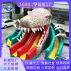 Resbaladilla Inflable para Exteriores Tema de Dinosaurio Forma de Dibujo Animado Resbaladilla PVC Engrosado Equipo de Juego para Niños