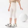 Leggings para Niña Verano Finos de Modal Pantalones Blancos Infantiles Pantalones de Seda Helada para Niños Grandes Vestido Negro de Verano para Bebé