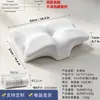 Almohada de Espuma Viscoelástica de Fibra de Bambú Transfronteriza, Almohada de Espuma Viscoelástica de Rebote Lento con Protección para la Columna Cervical en Forma de Cuerno, Almohada Especial en Forma de Mariposa de Presión Cero