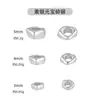 Cuentas Espaciadoras de Lingote de Plata de Ley S925 Hechas a Mano Accesorios para Joyería DIY Exquisitas Cuentas de Plata Rota de 18K Adecuadas para Pendientes, Pulseras y Collares