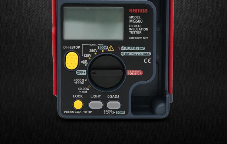 绝缘电阻测试仪SANWA三和MG1000 500 M53 MG5000数字兆欧表HG561H