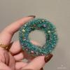 2022 Coreia do Sul Dongdaemun Nova Lã Mesclada Colorida Sem Costura Argola de Toalha Menina Cabelo de Alta Elasticidade Corda Mulheres