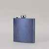 Nueva Matraz Redonda de Acero Inoxidable 6 Onzas Mini Matraz Negro Forma Especial Portátil para Exteriores Cuadrado de Metal