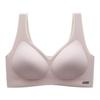Ropa Interior de Látex sin Costuras para Mujeres con Poco Busto, Push-Up, Delgado, Transpirable, Camisola, Sujetador sin Alambres, Estilo Camiseta sin Mangas