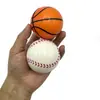 Suministros para Mascotas Transfronterizos Juguete de Espuma PU Baloncesto 6cm Pelota Elástica Espuma Esponjosa Balón de Fútbol Juguete de Pelota para Perro
