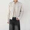 MYQ rufião bonito gola alta jaqueta masculina outono e inverno alta moda jaqueta estilo coreano design solto top