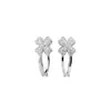 Pinza para el pelo lateral de flor de trébol de cuatro hojas con estrella de pedrería, pinza de pico de pato versátil para ir al trabajo, accesorio para el pelo de lujo ligero y de alta gama para mujer